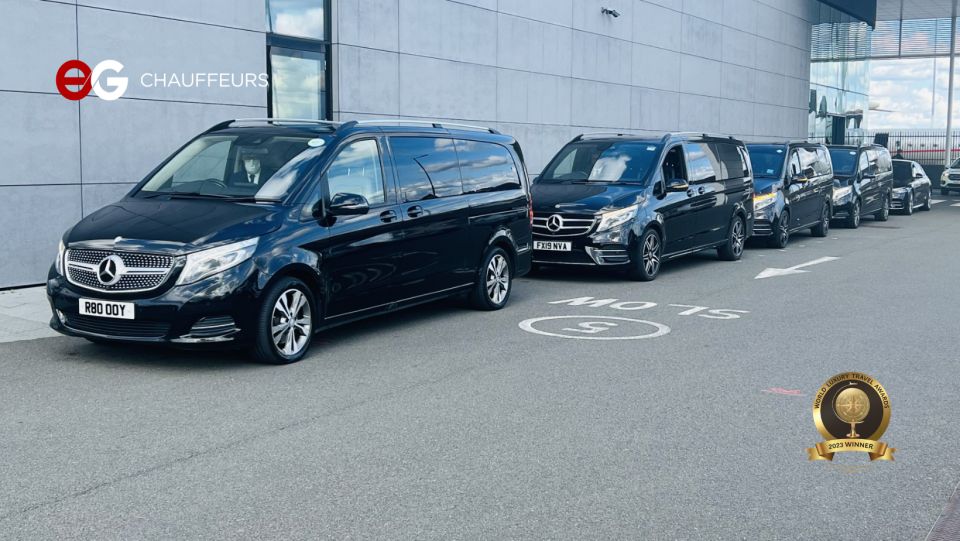 Gatwick Airport Chauffeur Transfers to & From Central London - Vehicle Options and Capacities